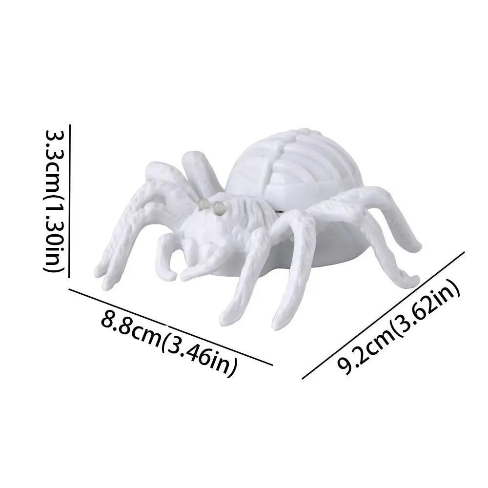 Waterproof Halloween Glowing Spiders Light Realistic Decorative Illuminated Spiders Light Scary LED Spiders Light Haunted House