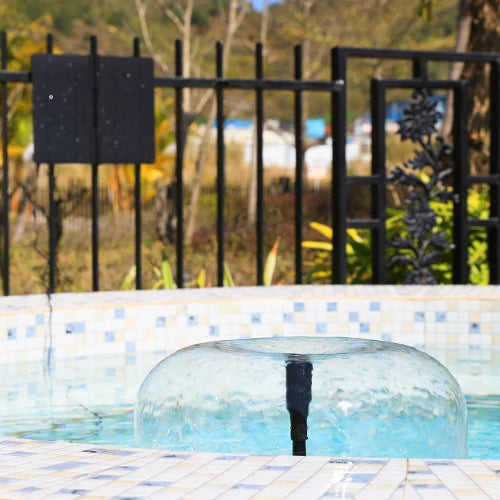 20W Solar Water Pump Foldable Silicone Panels for Garden, Bird Baths, Ponds,Fish Tanks Outdoor Water Feature System with Nozzles