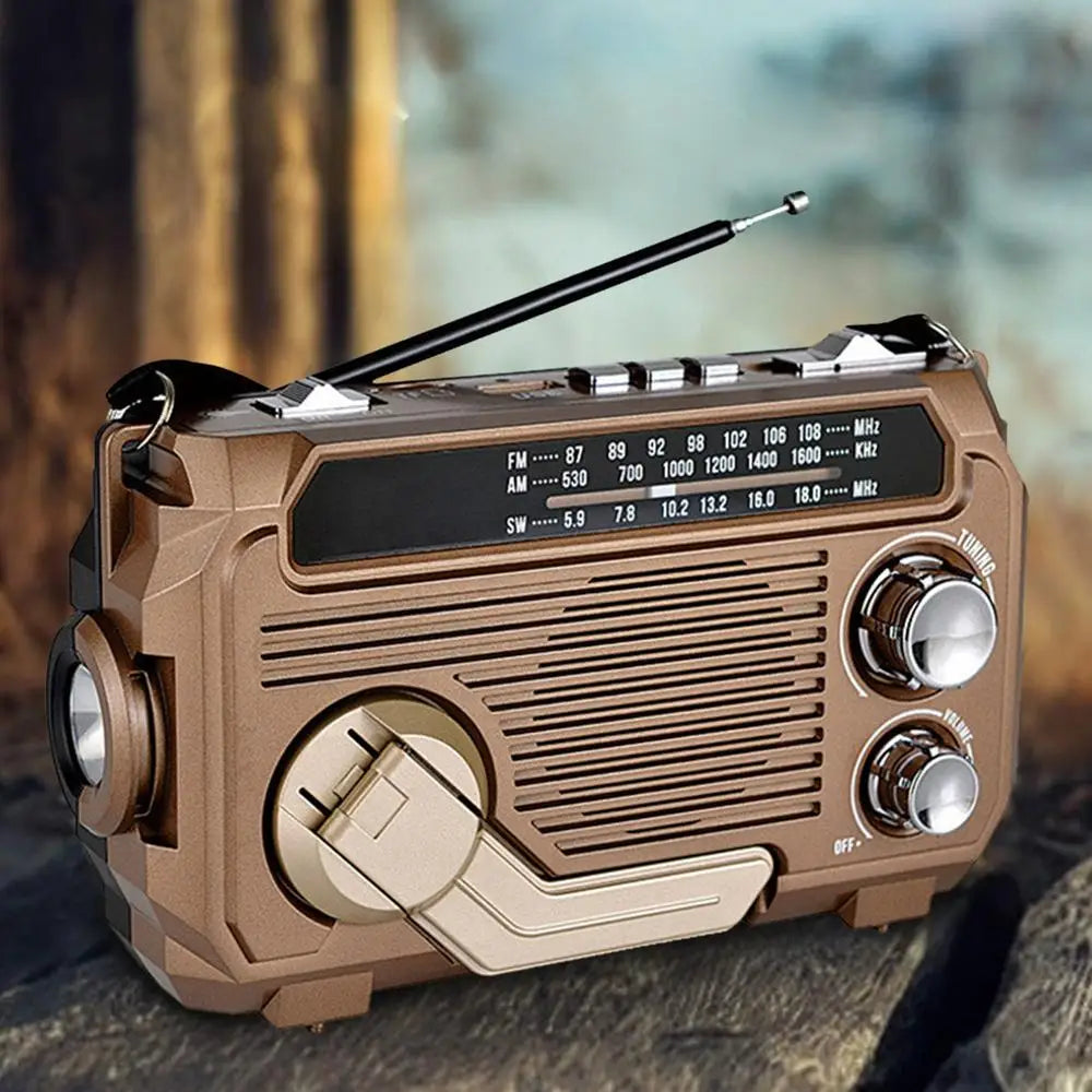Solar Charging Emergency Radios Portable Radio Receiver Crank Radio Solar Hand Crank Radio Emergency Multifunctional Radio