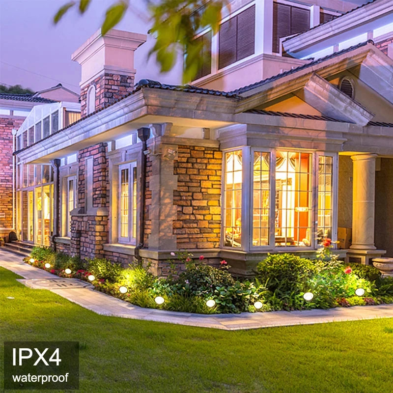 Solar In-Ground Lights 10in1 Solar Garden Light Outdoor Waterproof Landscape Lighting for Yard Walkway Patio Driveway Decoration