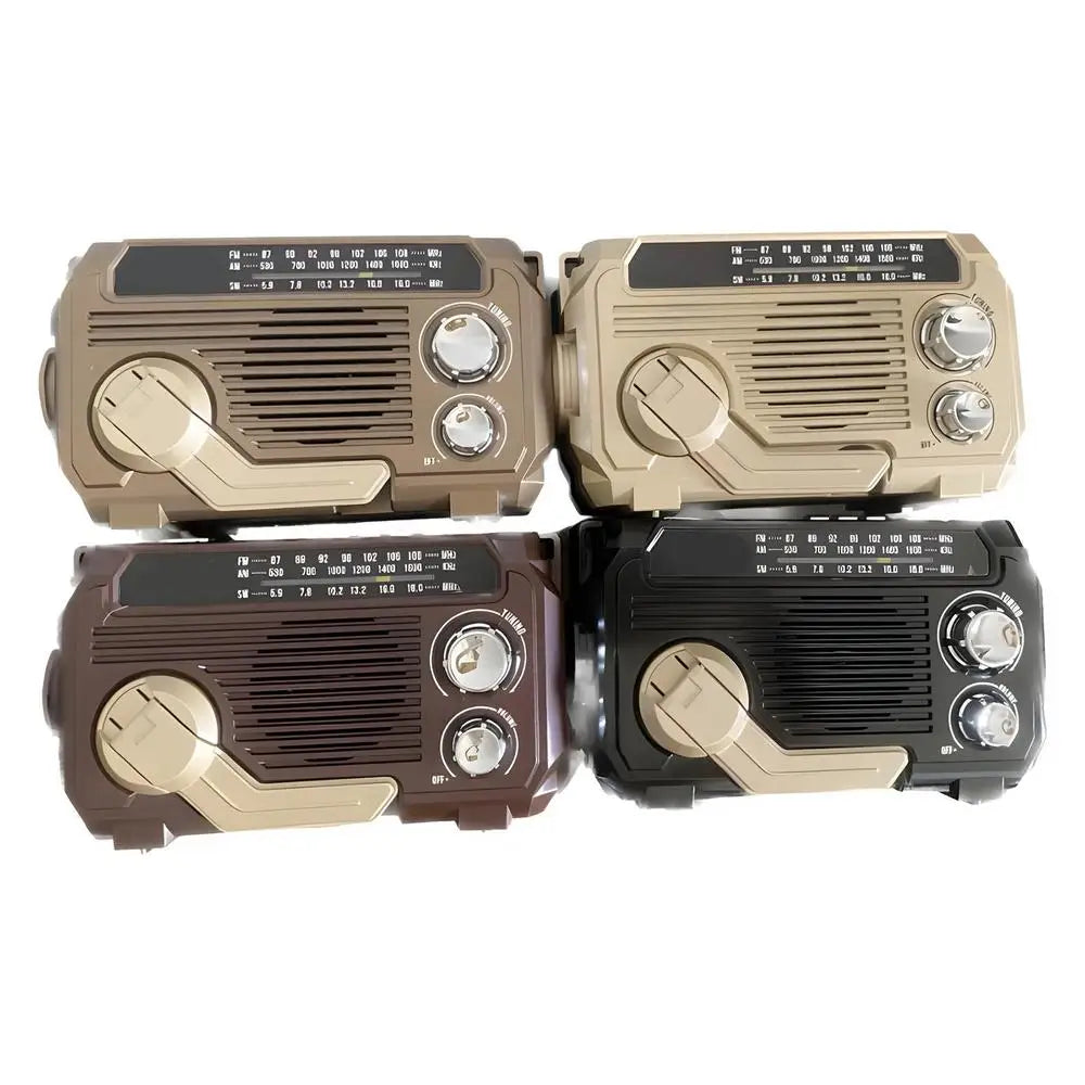 Solar Charging Emergency Radios Portable Radio Receiver Crank Radio Solar Hand Crank Radio Emergency Multifunctional Radio