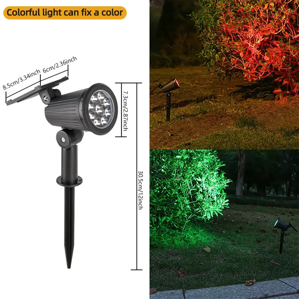 Solar Pathway Lights Outdoor Waterproof Bright Monocrystalline Silicon Garden Decora Light LED Landscape Lamp for Yard Fenced