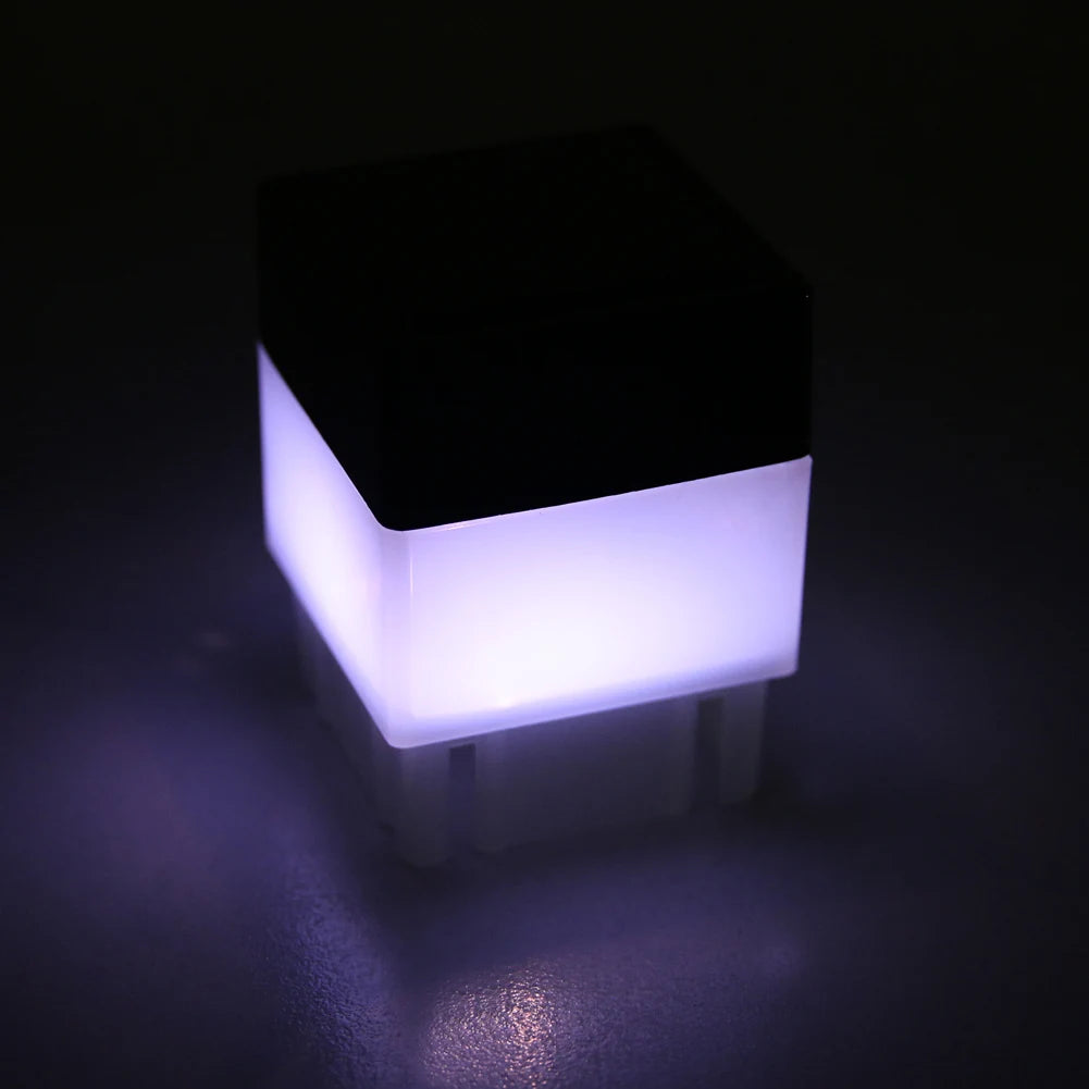 LED Solar Column Head Light Solar Powered Pillar Lamp Outdoor Fence Gate Post Lamp for Courtyard Landscape Garden Decor