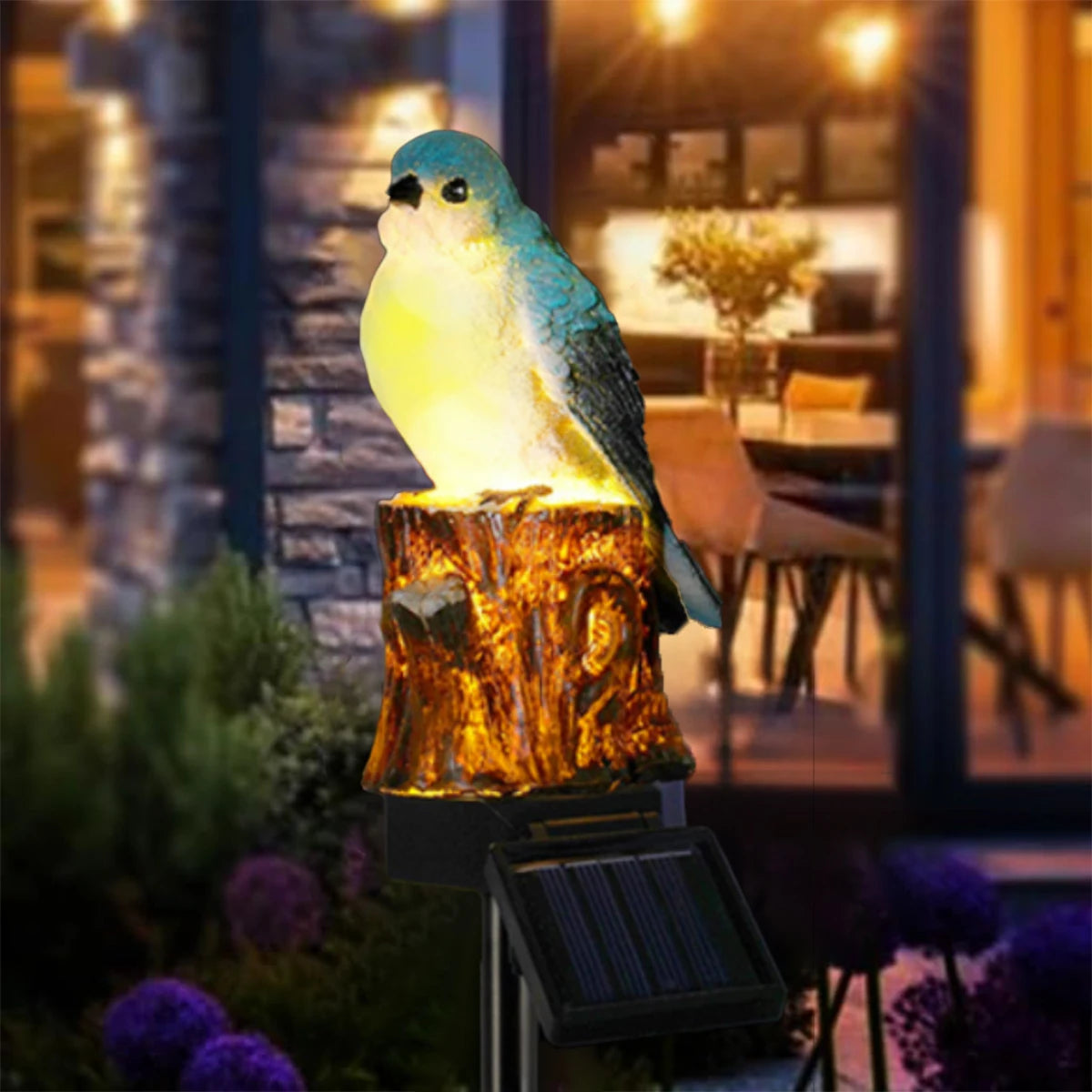 Solar Decorative Garden Light, Waterproof Cute Animal Outdoor Figurine Lights Ornament Statue Decor for Pathway, Patio, Lawn