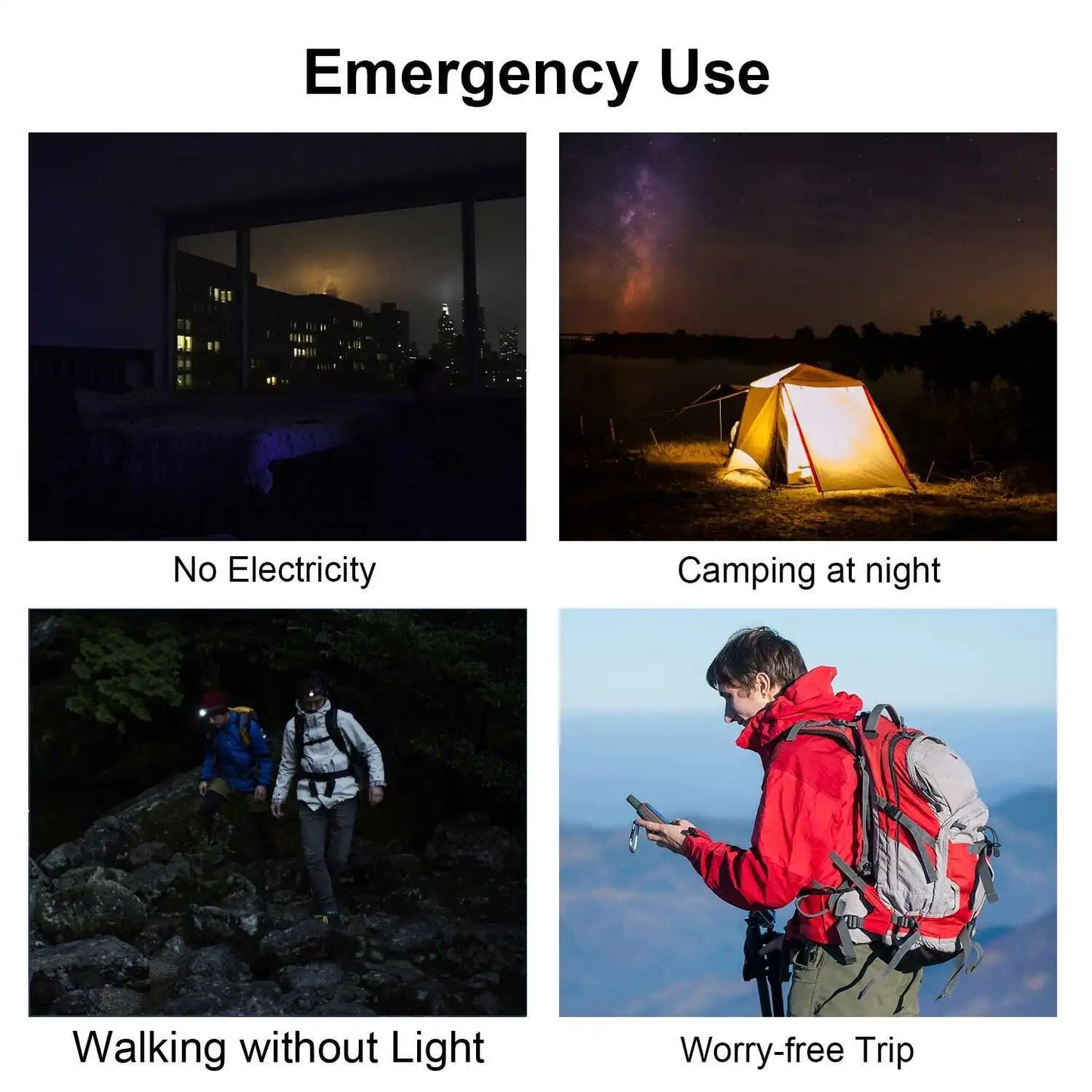 Xilecaly Waterproof Power Bank 20000Mah Dual USB Travel Outdoor Mobile Phone Charger Solar Powerbanks For Camping For iphone 16