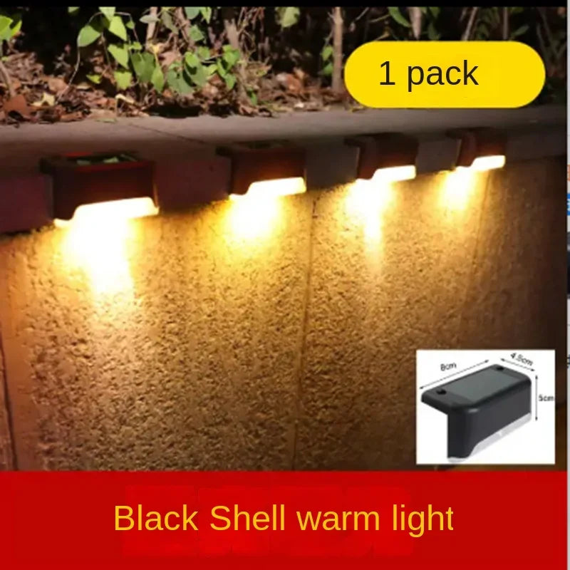 Solar Light Outdoor Stair Wall Step LED Street Garden Balcony Decoration Waterproof Stairs Fence Lamp