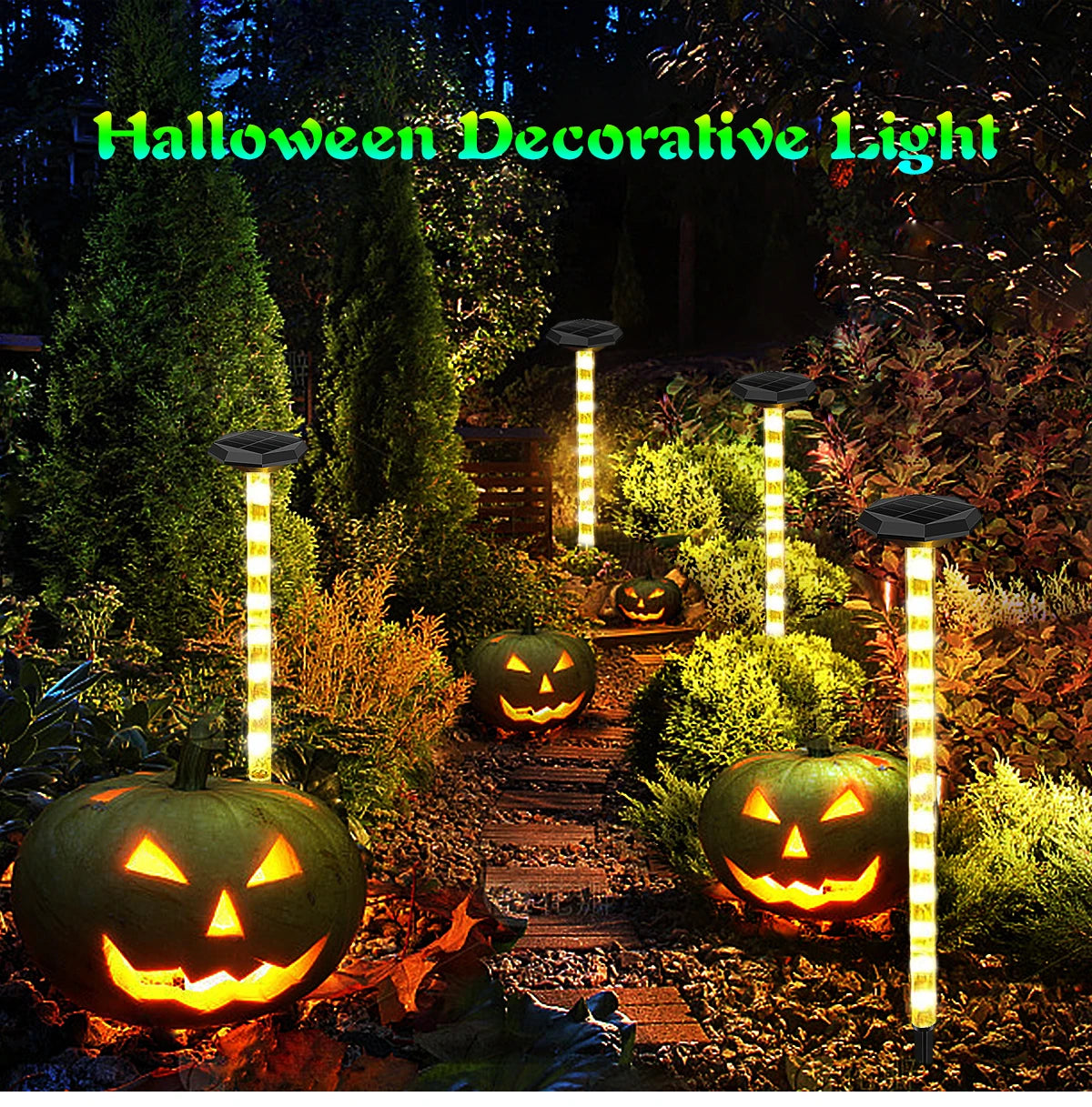 Solar Pathway Lights Bright Solar Ground Light Outdoor Waterproof IP65 LED Solar Garden Lights Landscape Lighting for Yard Lawn