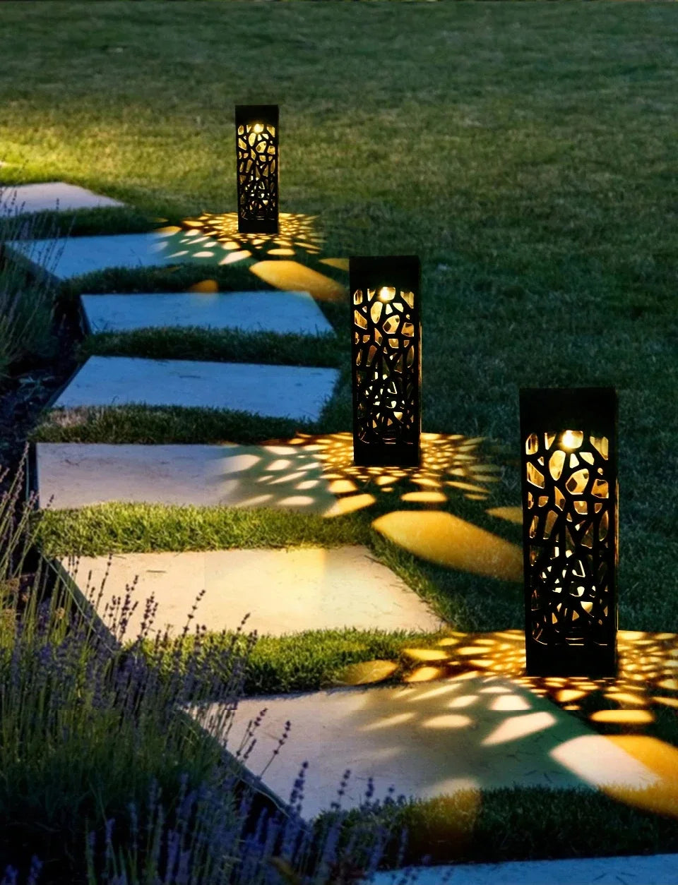 Outdoor Solar LED Solar Lawn Lights Waterproof Garden Decoration Lamp Yard Landscape Patio Pathway Retro Buried Path Light