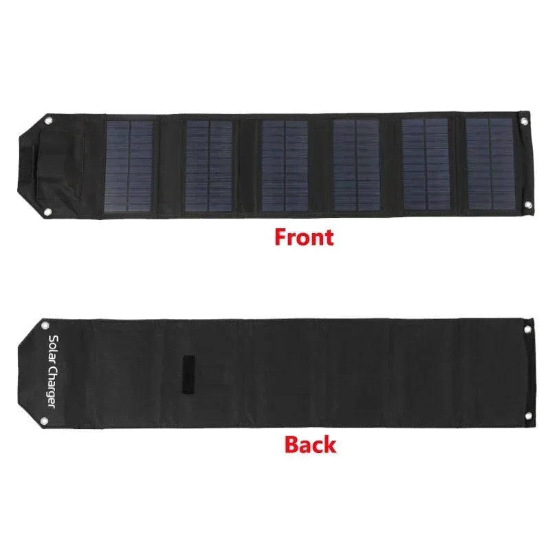 60W 80W 100W Foldable Solar Panel 5V USB Portable Folding Bag Battery Charger for Phone Outdoor Camping Waterproof Power Bank