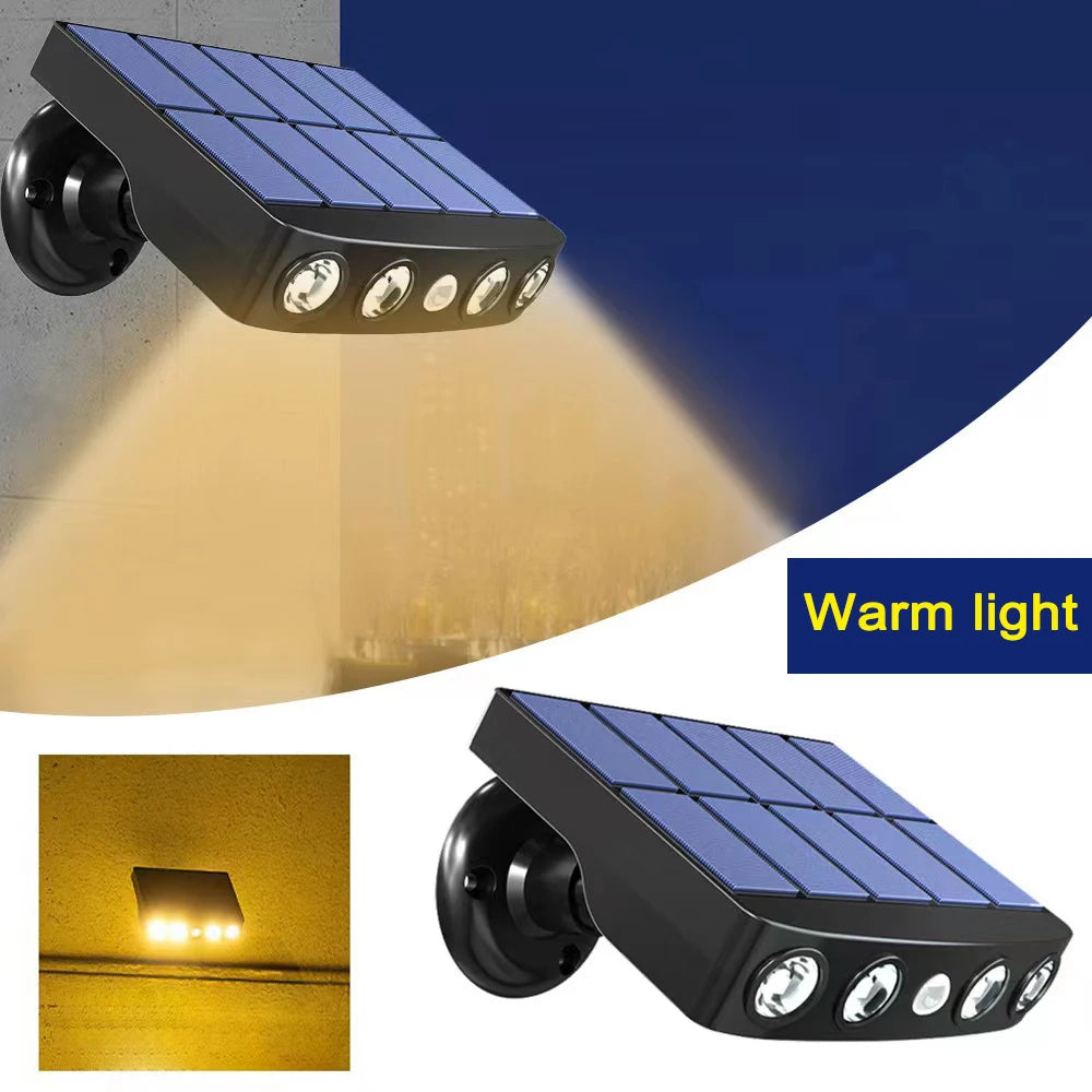 Outdoor Solar Lights Household Courtyard Lawn Garden Wall Light Lighting Human Body Induction Sensor Monitoring Street Lamp