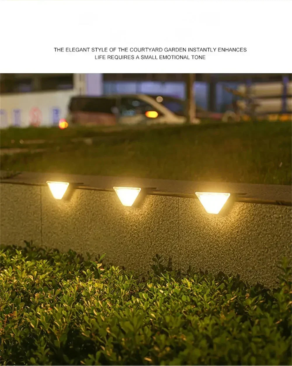 1~8PCS Solar Deck Lights Fence Lights Outdoor Step Lights Waterproof Solar Lamps for Railing Stairs Fence Yard Patio and Pathway