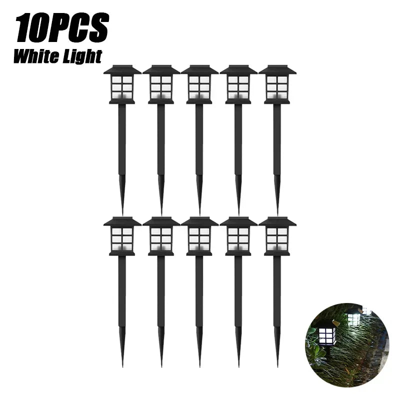 Led Solar Pathway Lights Waterproof Outdoor Solar Lamp for Garden/Landscape/Yard/Patio/Driveway/Walkway Lighting