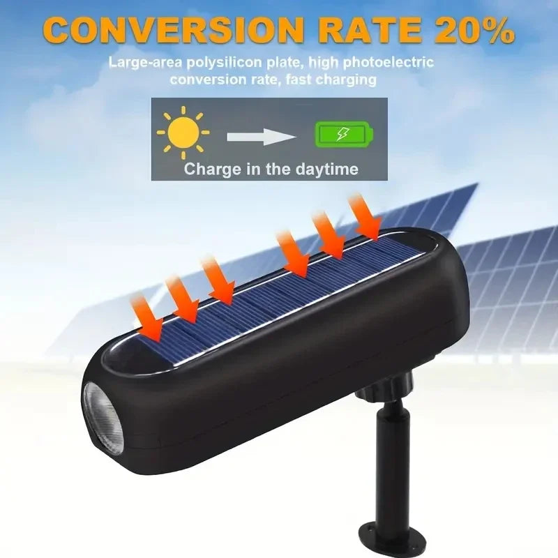 1Solar LED Light Outdoor Solar Wall Light IP65 Green Garden Light Solar Spotlights Solar Uplights for Trees Pathway Yard