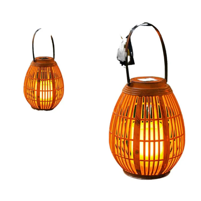 Creative New LED Solar Plastic Lantern Outdoor Waterproof Courtyard Villa Garden Decoration Atmosphere Lighting Fixtures