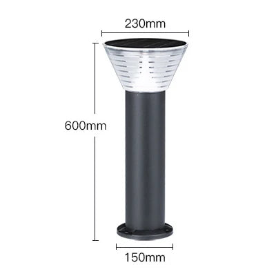 Outdoor Solar Bollard Light Villa Landscape Pillar Post Solar Gate Light Garden Solar Lamp