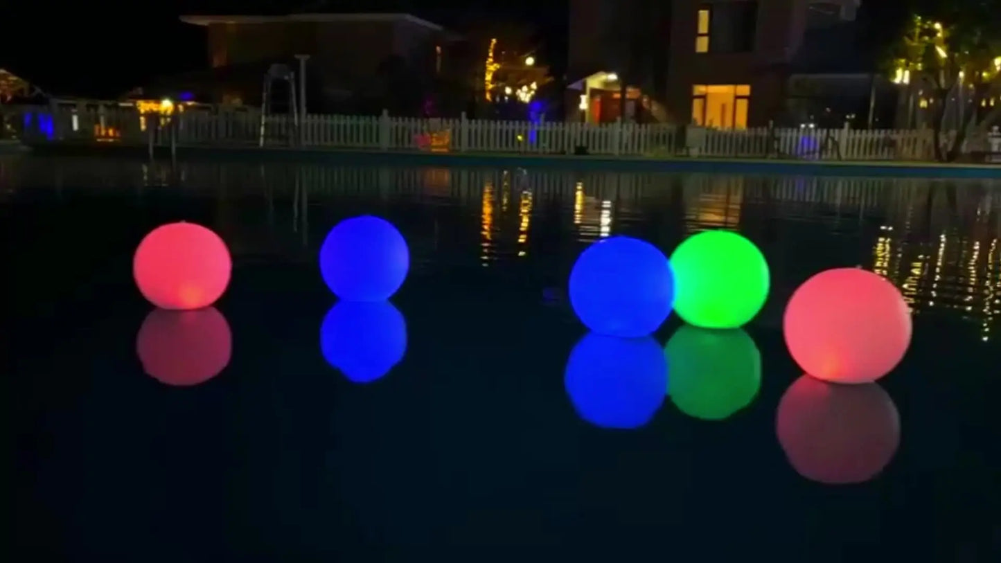 Solar Floating Pool Light Glowing Orbs Suspended Floating Inflatable Outdoor Waterproof Ball Solar Lamp Garden Party Decoration