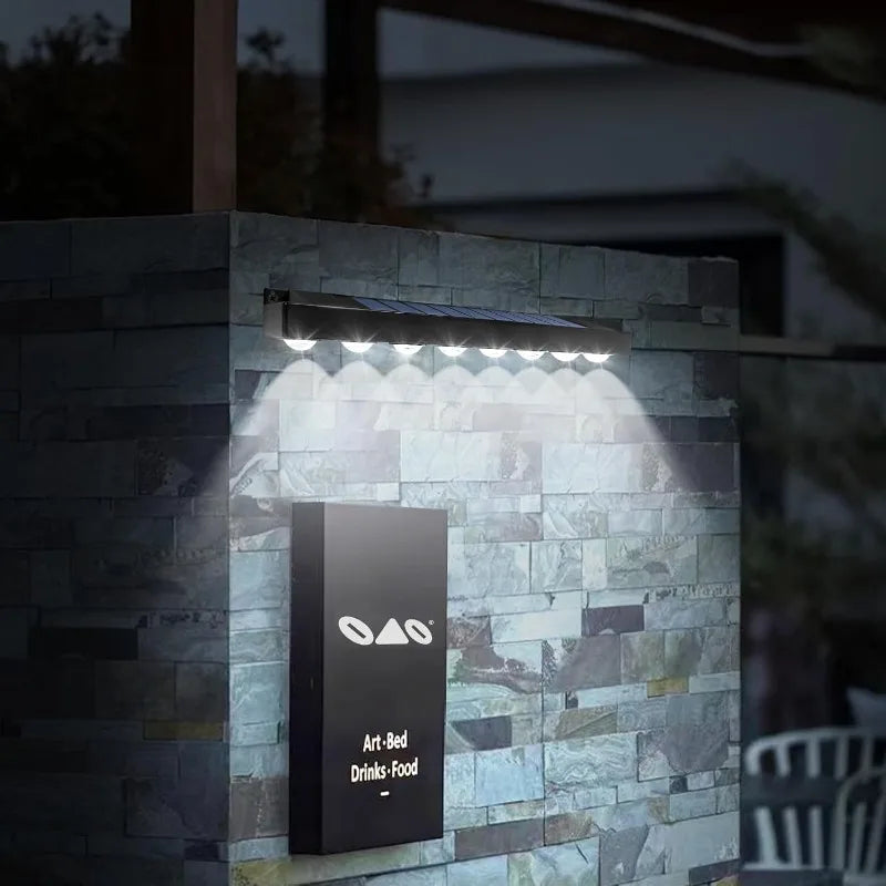 1/2/4Pack Solar Sign Posts Lights Outdoor Waterproof Solar LED Wall Lights for Garden Decor Outdoor Signs Posts House Number