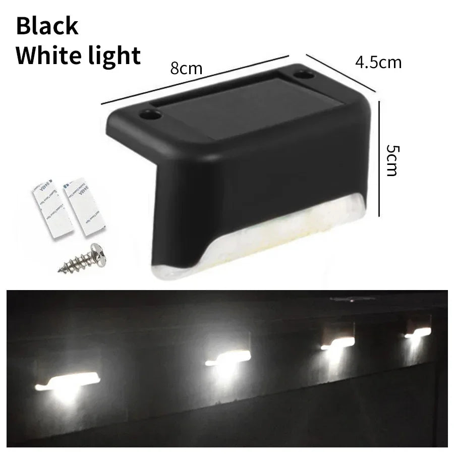 1/4/8/pcs Solar Deck Lights Outdoor Waterproof LED Fence Lights Garden Decor Solar Lamp for Stairs Railing Yard Patio Pathway