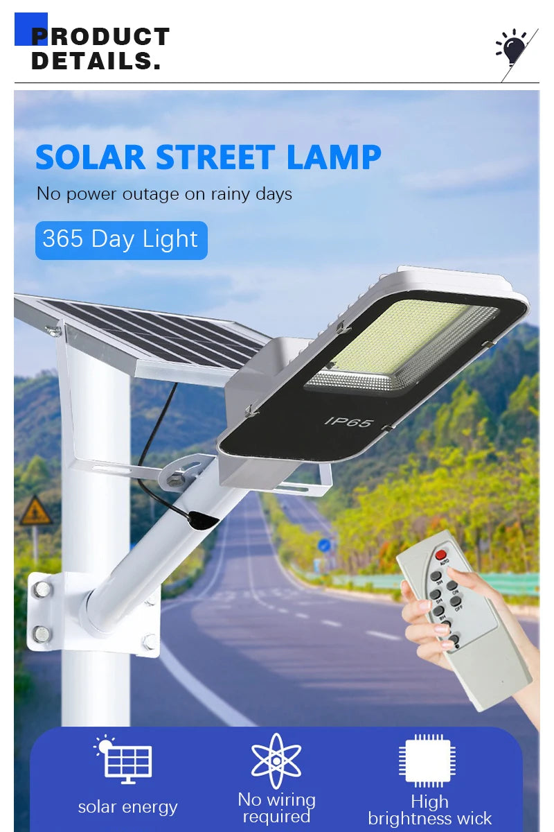 Led Solar Street Light Outdoor Garden IP65 Waterproof Solar Light 50-200W Courtyard Porch Balcony Garage Dusk To Dawn Wall Lamp