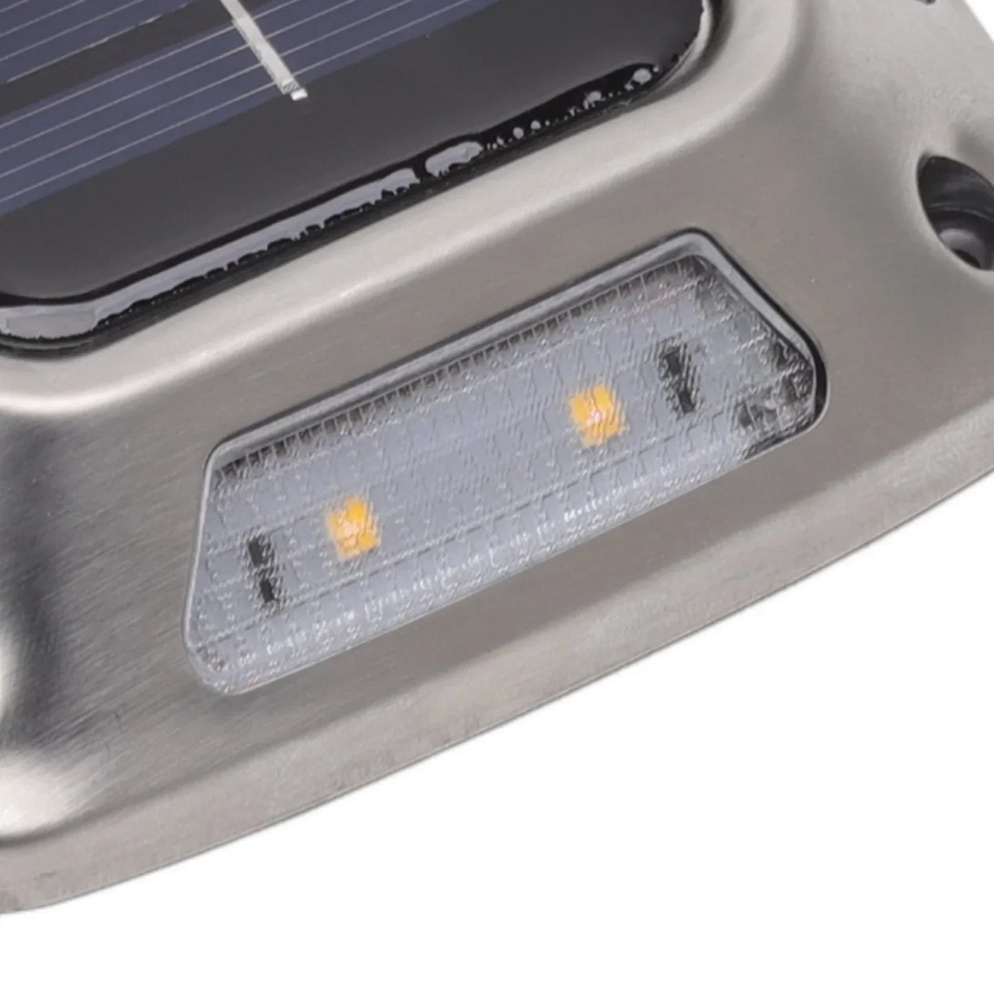 1PCS 8 LEDs Solar Ground Light Solar Light Waterproof Warm Light Solar Garden Lamp Outdoor Courtyards Driveway Marker Light