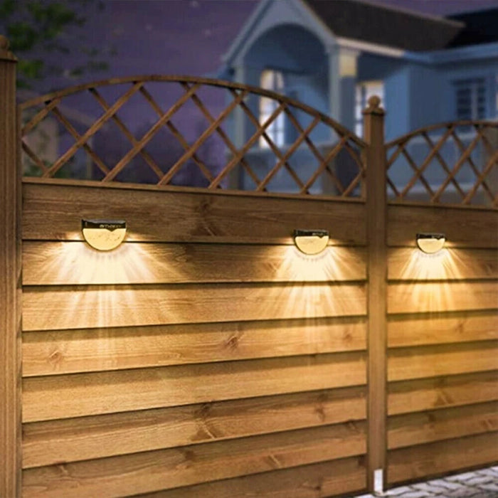 2/4/6/10/12/18/20Pcs Solar Fence Light Outdoor Waterproof Wall Lamps Festoon Decoration LED Light for Garden Step Patio Stairs
