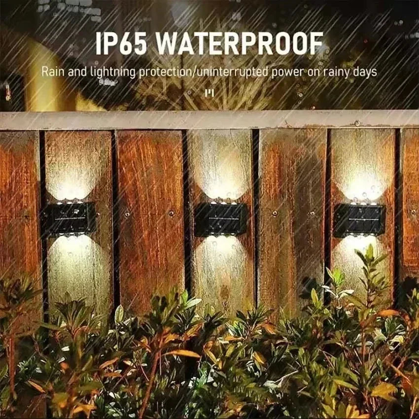 2-10PCS Outdoor Solar Step Lights Warm White LED Waterproof Stair Lamp for Fence Deck Railing Yard Garden Pathway Patio Lighting