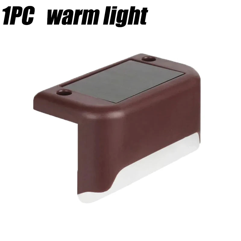Solar Path Light,Outdoor Fence Light,Waterproof Yard Step Light,Easy-Install Garden Decor Lamp,Patio,Balcony,Fence,Yard,Outdoor