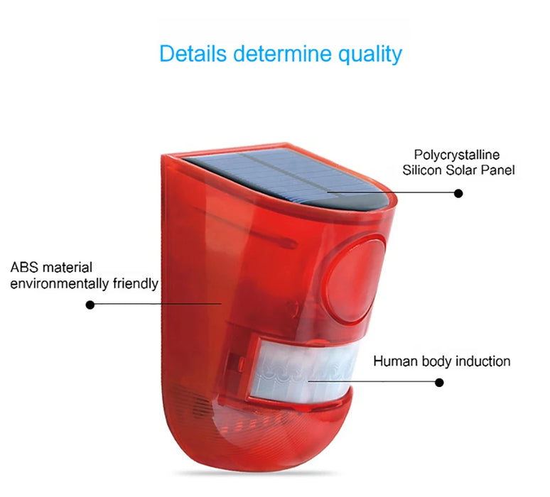 Car Alarm Solar Infrared Motion Sensor Alarm Automobile Immobilizer Security Accessories Home Systems Electronics Automobiles