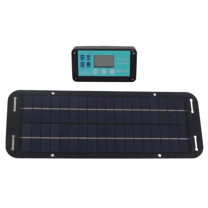 ABUN-20W 12V Solar Panel Kit Solar Trickle Charger USB Power Portable Cell Phone Outdoor Waterproof Power Bank