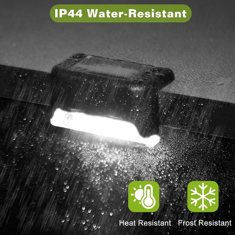 Solar Pathway Light,Outdoor Step Light,Garden Fence Light,Yard Decor,Stair Railing Lamp,Waterproof Solar LED,Patio,Hedge,Walkway