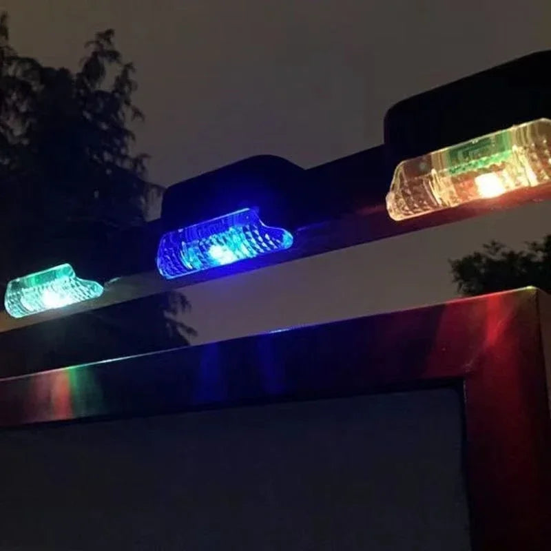 Solar Deck Lights 1/4 PacK Outdoor Step Lights Waterproof Led Solar Lamp For Stairs Railing Step Fence Yard Patio and Pathway