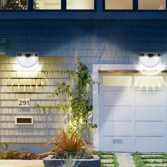 2/4/6/10/12/18/20Pcs Solar Fence Light Outdoor Waterproof Wall Lamps Festoon Decoration LED Light for Garden Step Patio Stairs