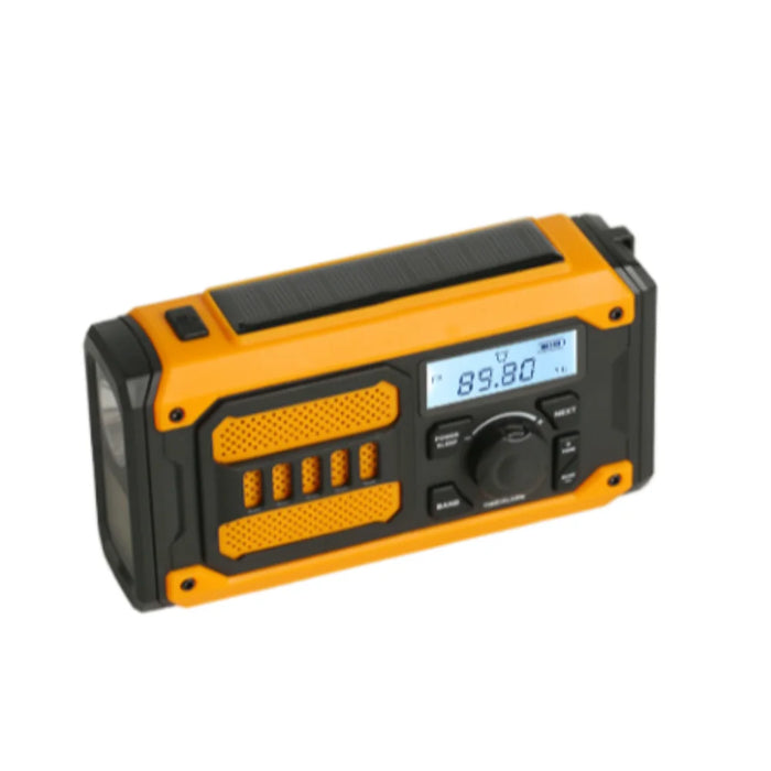 2000mAh Solar Emergency Radio Hand Crank Power Bank Portable Weather Radio AM FM NOAA LED Flashlight SOS Outside Radio Outdoor