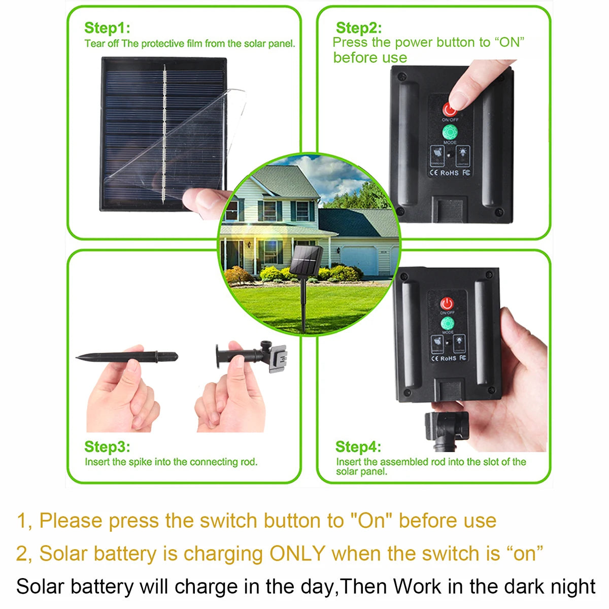 Solar String Lights Outdoor Globe Bulbs LED Outdoor Patio Solar Lamps For Patio Camping Terrace Garden Party Tree Decoration