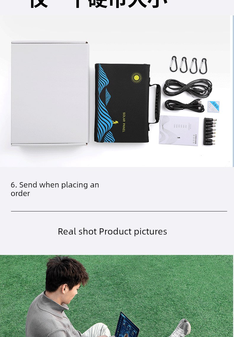 Photovoltaic Portable Mobile Phone Outdoor Foldable Movable Power Supply