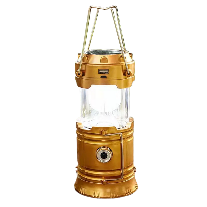 Solar Camping Light Portable Rechargeable Foldable Outdoor Searchlight Multifunctional Camping Lighting