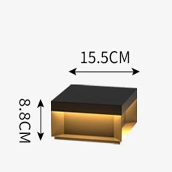 Modern Simple Solar Pillar Light High Quality Outdoor Fence Gate Pillar Yard Wall Light Waterproof Garden Yard Lights