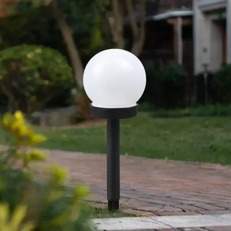 Solar Garden Light Panel LED Round Ball Outdoor Waterproof Decorative Energy Powered for Street Courtyard Landscape Lamp Path
