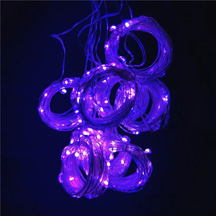 6M/3M LED Curtain Fairy Lights,8 Lighting Modes,Outdoor/Indoor Decoration for Christmas Wedding Party,Garden,Living Room,Bedroom
