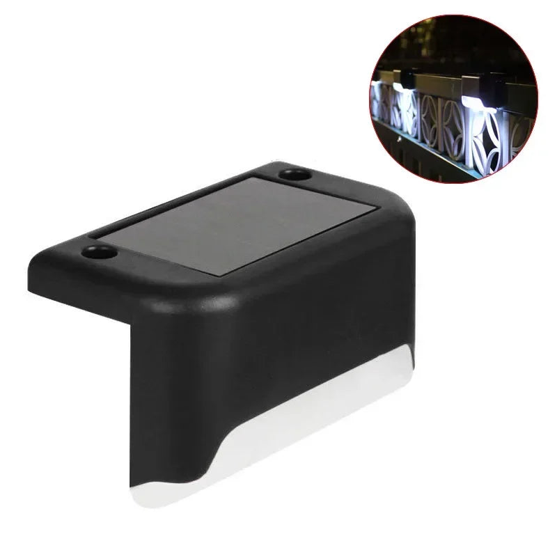 Solar LED Lights Outdoor Garden Light Deck Lamp Solar Stairs Light Waterproof Solar Step Lamp for Outdoor Patio Garden Decor