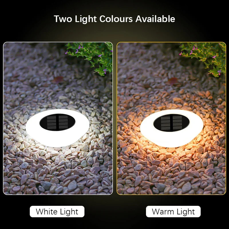 Solar Ground Lights 1/4Pack LED Lawn Lamp Outdoors Floor Lamp Landscape Light for Garden Pathway Yard Deck Camping Decor