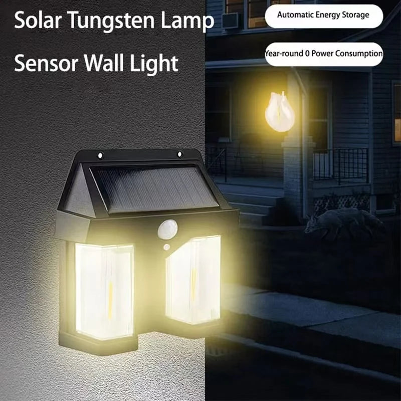 Powerful Outdoor Solar LED Street Light Waterproof Solar Lamp Garden Yard Pathway Wall Decoration External Lighting Fixture