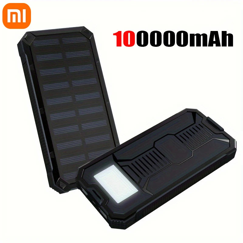 Xiaomi SolarPower 200000mAh Portable Power Bank Large Capacity Solar Outdoor External Battery Camping Fast Charging LED Display