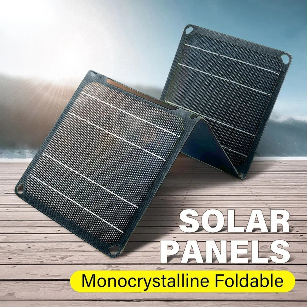 30W/40W 5V Portable Cell Phone Charge Panels PD 20W QC 3.0 5V 9V 12V Foldable Mobile Power Bank Charger for USB A C Power Bank