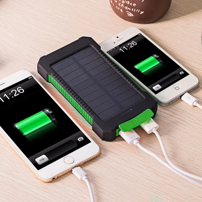 20000mAh Solar Power Bank External Battery backpack Fast Charger Powerbank With SOS Flashlight Poverbank For Smart Mobile Phone