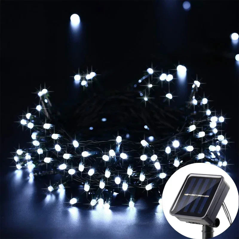 Solar String Light Fairy Garden Waterproof Outdoor Garland for Party Holiday Party Home Decoration Garland Wedding