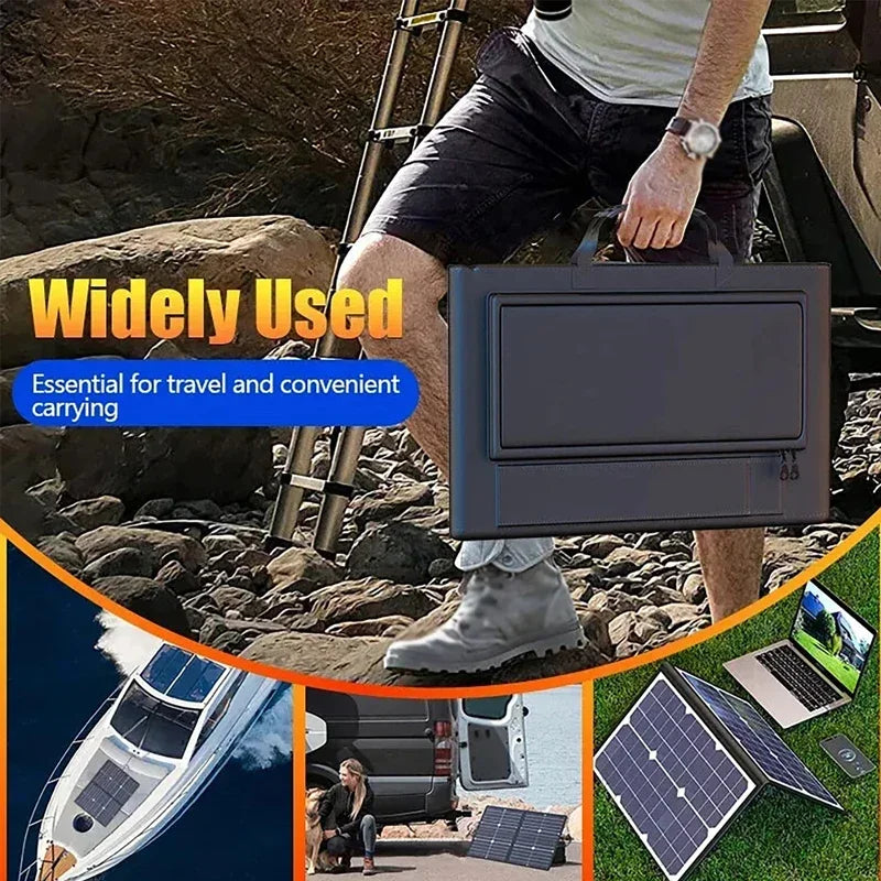 1000W 18V Portable Foldable Solar Panel Kit Complete Solar Power Station for Car Boat Caravan Camping Outdoor
