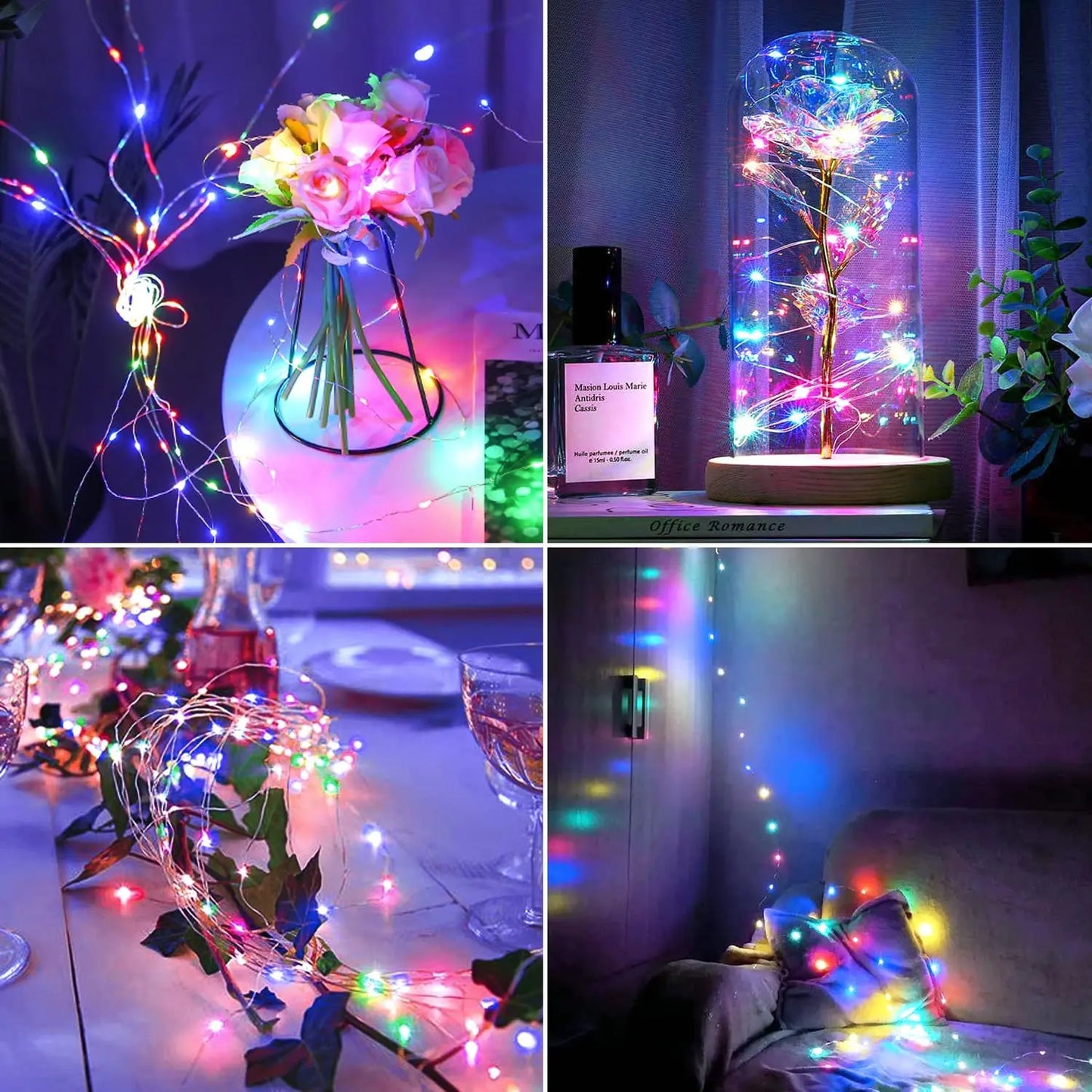 12m Solar String Lights for Outside, Solar Light Outdoor Twinkle Solar Fairy Lights for Tree Christmas Wedding Garden Decoration