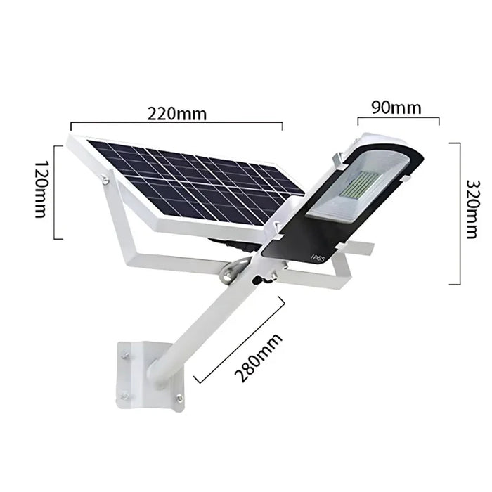 Super Bright Solar Street Light Outdoor IP67 Waterproof 3000mAh Auto on/Off Garden Lighting for Home Pathway Dusk To Dawn