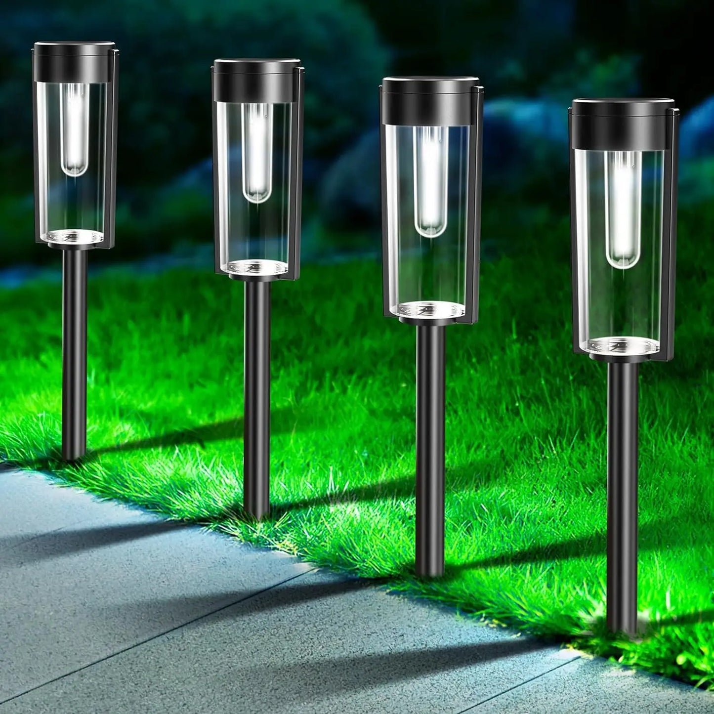 LED Solar Pathway Lights Outdoor Garden Lamp Waterproof Landscape Lights Lights Walkway Driveway Lawn Patio Garden Decor